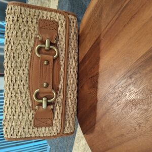 Stylish Tan Woven Women's Bag